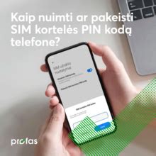 PIN kodas ant SIM kortelės