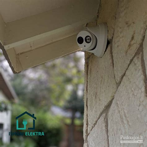 Vaizdo stebėjimo kamerų instaliacija statybvietėje