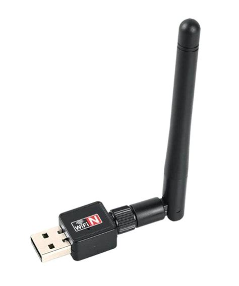 USB WiFi adapteris prijungtas prie nešiojamojo kompiuterio