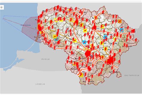 Lietuvos telekomunikacijų tinklo plėtros žemėlapis
