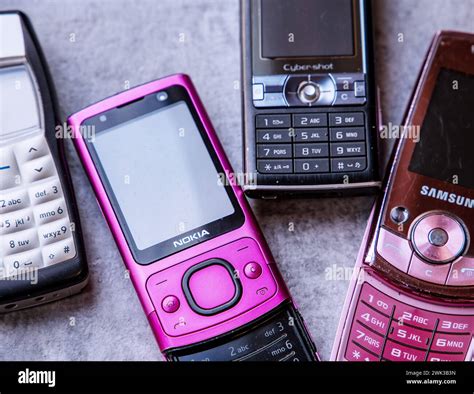 Assortment of mobile phones