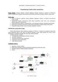 Stiprintuvo grandinės statinio darbo taško nustatymas
