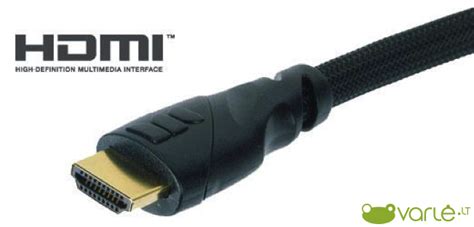 Simbolinis vaizdas, vaizduojantis garso bangas, perduodamas per HDMI kabelį