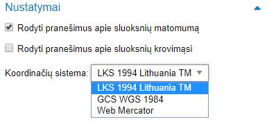 Windows 7 tinklo nustatymų langas