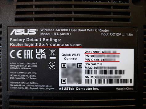 ASUS maršrutizatoriaus Wi-Fi nustatymų pavyzdys