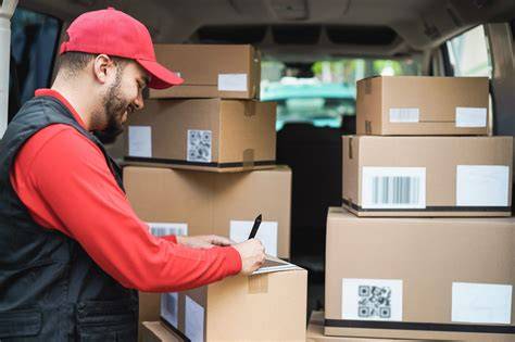 Package delivery by courier